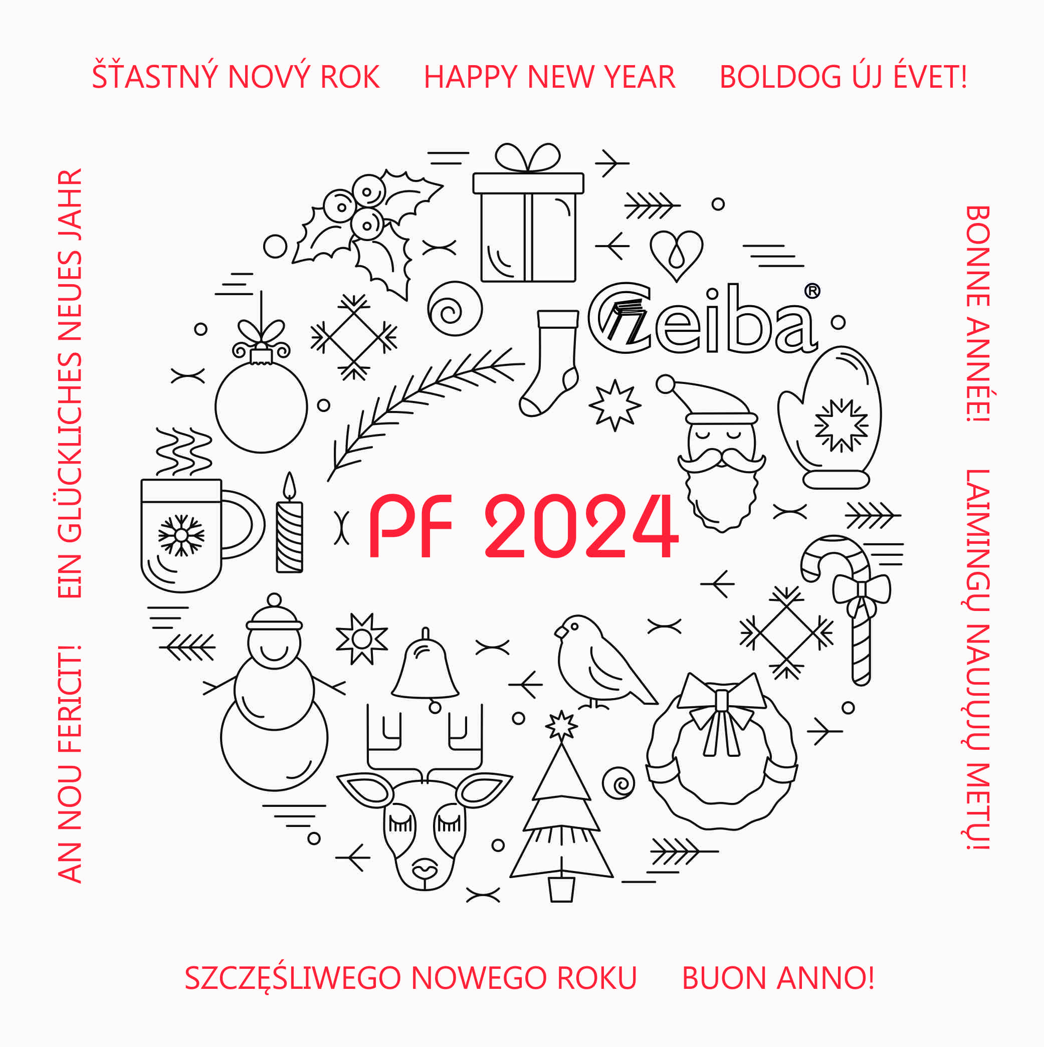 Krásne Vianoce a všetko najlepšie v roku 2024 praje Ceiba tím